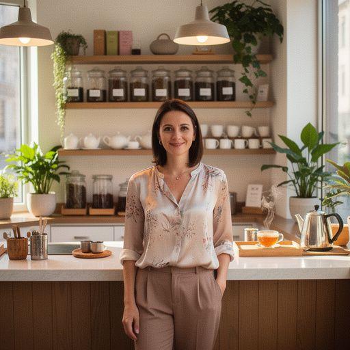 Rankos laikančios arbatinuką, iš kurio pilasi kvapni žolelių arbata vakaro meditacijai